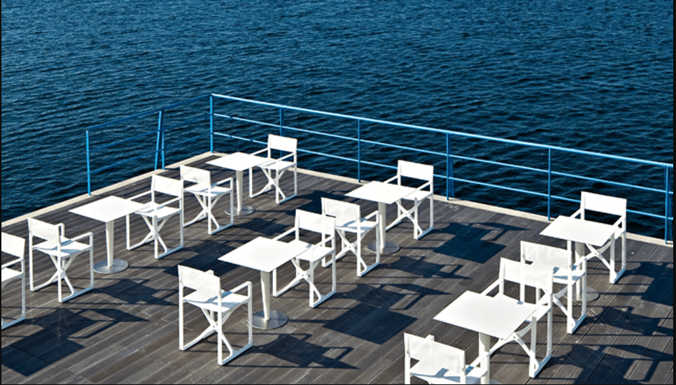 Pile Up Outdoor Table by Serralunga Furniture Tables